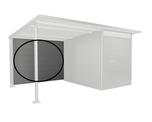 Bočná stena pre záhradný domček z dreva