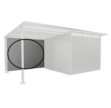 Bočná stena pre záhradný domček, sivá