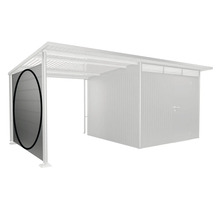 Obrázok záhradného domčeka s prídavnou stenou