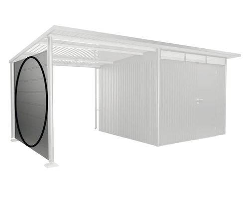 Obrázok záhradného domčeka s prídavnou stenou