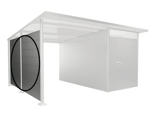 Bočný panel pre bočnú strechu Kovový prístrešok pre auto s bočným stenovým prvkom