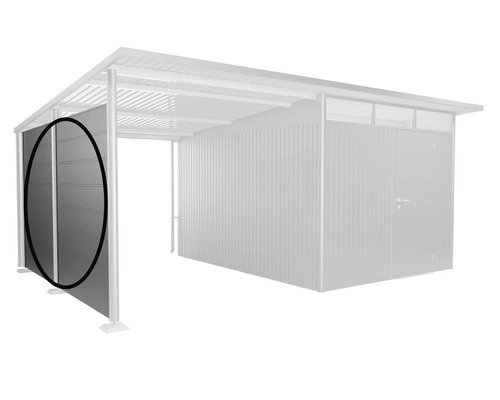 Úložný priestor s bočnou stenou z kovu