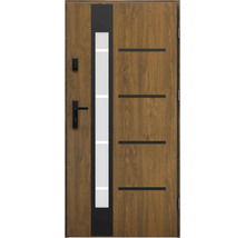 Vchodové dvere so sklenenou vložkou a vodorovnými ozdobnými prvkami