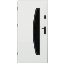 Biele vchodové dvere so sklenenou vložkou