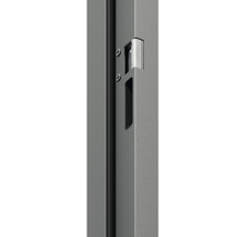 Detail oceľového nábytku s rukoväťou a skrutkami