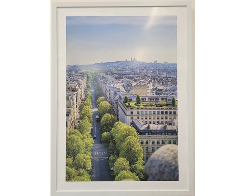 Zarámovaný obrázok s výhľadom na Paríž, Francúzsko