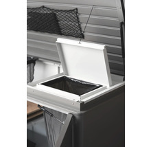 Vonkajší systém triedenia odpadu s otvoreným vekom a vreckom na odpadky