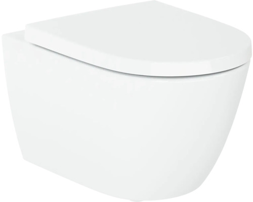 Závesné hlboké splachovacie WC s WC sedadlom