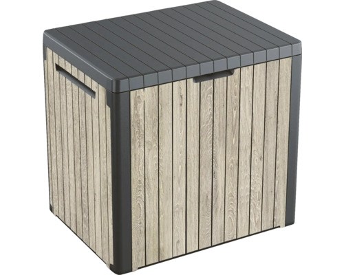 Keter úložný box Ashwood 30G D Plastový úložný box so vzhľadom dreva