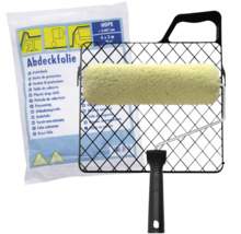 Krycia fólia a valček na maľovanie pre maliarske práce