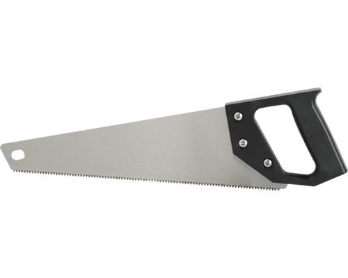 Ručná píla s čiernou rukoväťou