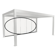 Pergola s presklenými posuvnými stenami