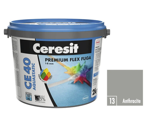 Ceresit Premium Flex škárovacia hmota, farba antracit, vo vedre