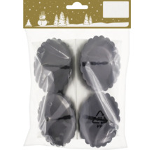 Čierne formičky na muffiny v balení po štyroch