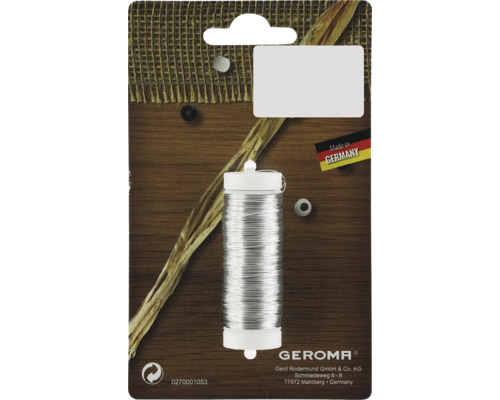 Cievka strieborného drôtu na obale