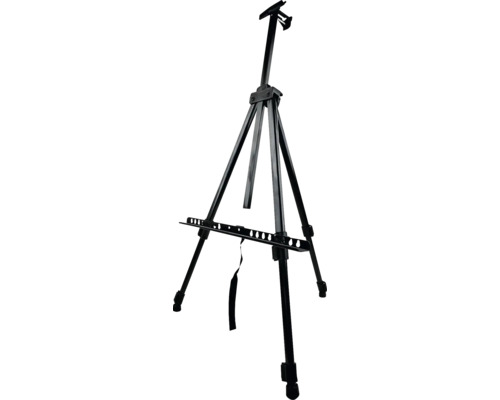 Čierny maliarsky stojan pre umelecké potreby