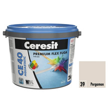 Ceresit CE 40 Aquastatic Premium Flex škárovacia hmota, 1-8 mm, 2 kg, farba Pergamon