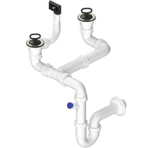 Sifón pre dvojité umývadlo