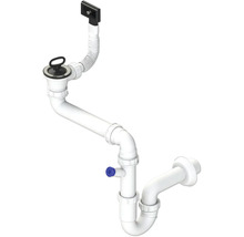 Sifón s prepadovou súpravou pre umývadlo