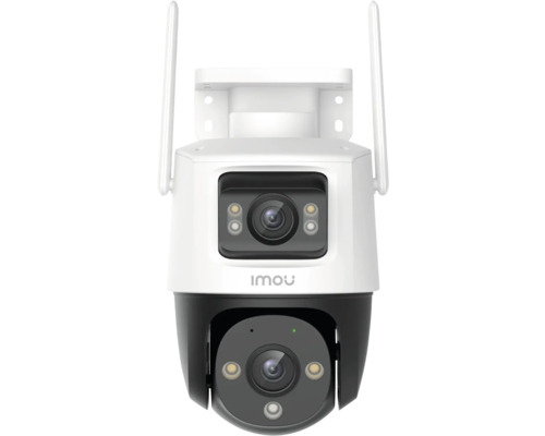 Bezpečnostná kamera s dvoma objektívmi a anténami