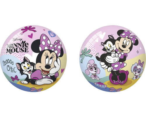 Lopta Minnie Ø 23 cm Licencovaná lopta Minnie Mouse s motívmi mačiek a psov