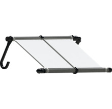 Prítlačná markíza s upevňovacími hákmi na balkón