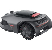 Robotická kosačka v šedej a čiernej farbe