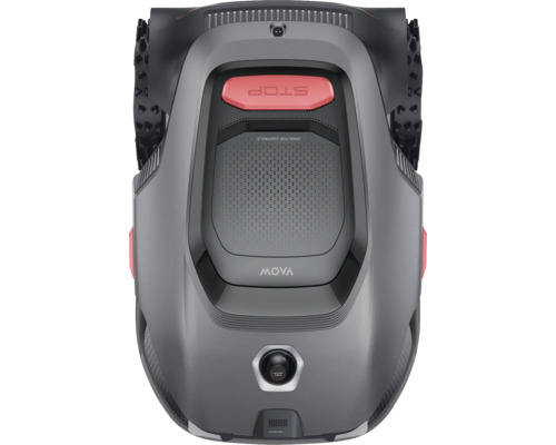 Pohľad zhora na robotickú kosačku