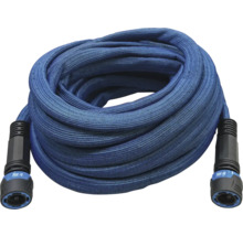 Modrá záhradná hadica s konektormi