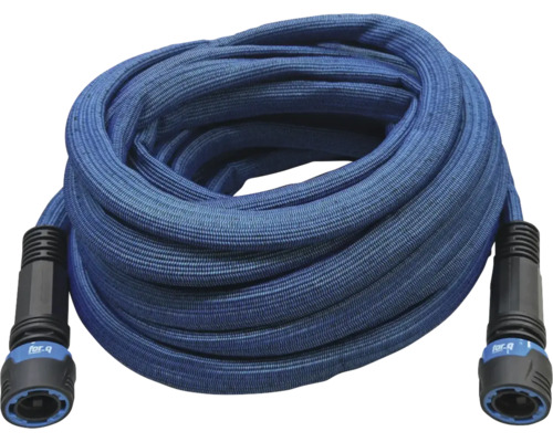 Modrá záhradná hadica s konektormi