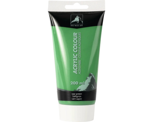 Tuba akrylovej farby šťavnatá zelená, 200 mililitrov