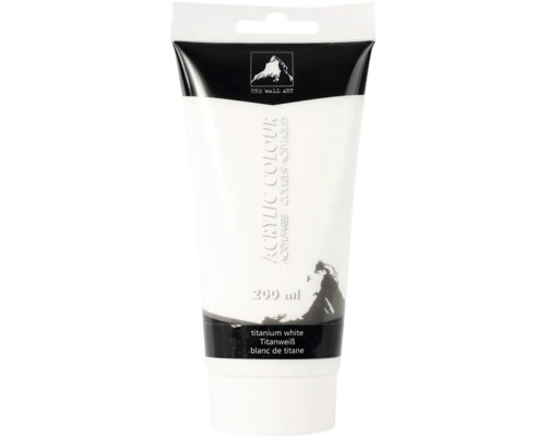Tuba s bielou akrylovou farbou, 200 ml