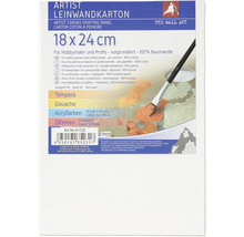 Umelecký maliarsky kartón 18 x 24 cm, s impregnáciou, 100 percent bavlnená tkanina