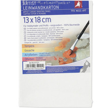Maliarske plátno 13 x 18 cm, vhodné pre temperu, kvaš, akrylové farby a olejové farby