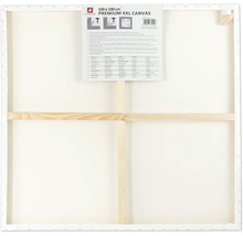 Prázdne plátno s rozmermi 100 x 100 cm s dreveným rámom