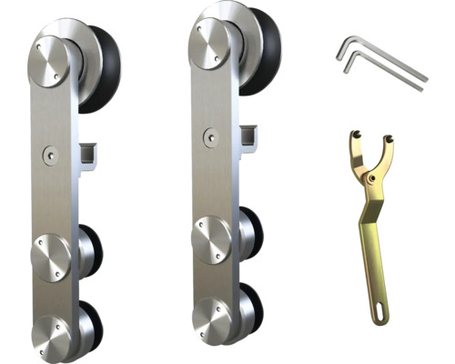 Náhradný pojazd k dverám Tildra, 2 ks Dve kovania kovových posuvných dverí s príslušenstvom