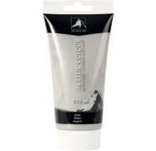 Tuba so striebornou akrylovou farbou, 200 ml