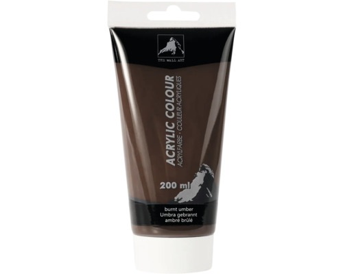Tuba akrylovej farby, pálená umbra, 200 ml