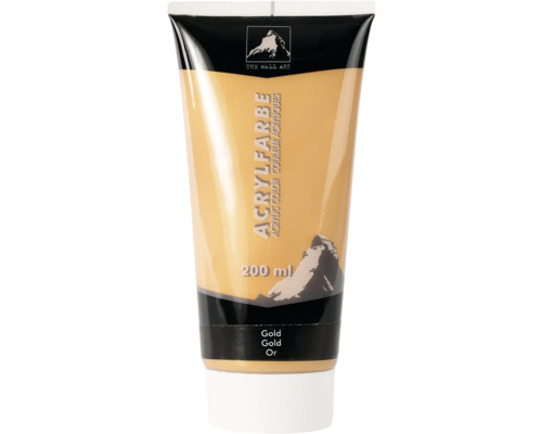 Akrylová farba zlatá v tube 200 ml