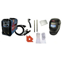 Zváracia súprava so zváračskou kuklou, zváracím drôtom, rukavicami, kefou a magnetickým uholníkom