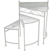 Kovový schod na rastliny s tromi úrovňami pre záhradu alebo balkón