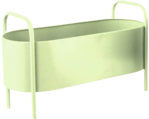 Oválny kovový kvetináč so stojanom