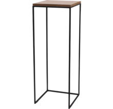 Príručný stolík s doskou a kovovým rámom