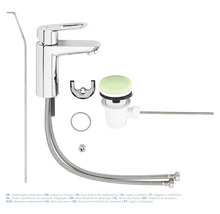 Umývadlová batéria s príslušenstvom