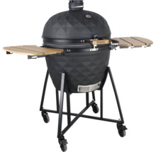 Keramický gril s bočnými stolíkmi a podvozkom