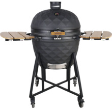 Keramický gril s bočnými stolíkmi a kolieskami