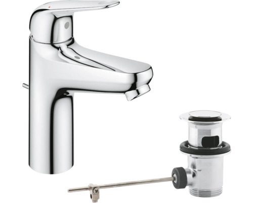 Umývadlová batéria s tiahlovou výpusťou