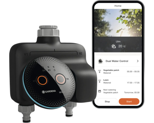 Gardena Smart Water Control s aplikáciou pre smartfóny na zavlažovanie záhrady