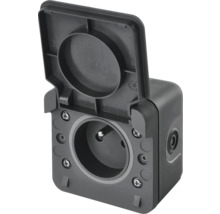 Vonkajšia zásuvka s výklopným vekom pre vonkajšie použitie