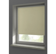 Béžová okenná roleta v zatvorenej polohe